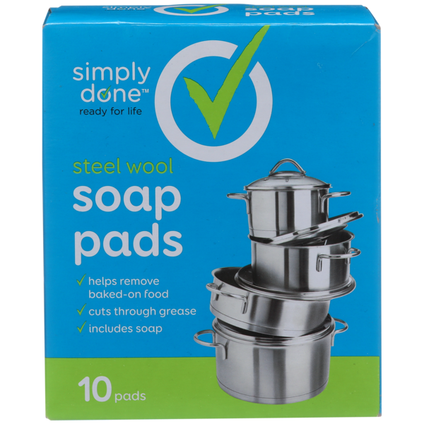 Kitchen Supplies Simply Done Steel Wool Soap Pads hero