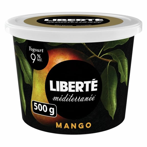 Yogurt Liberté Yogourt Méditerranée Mango 9% M.F. hero