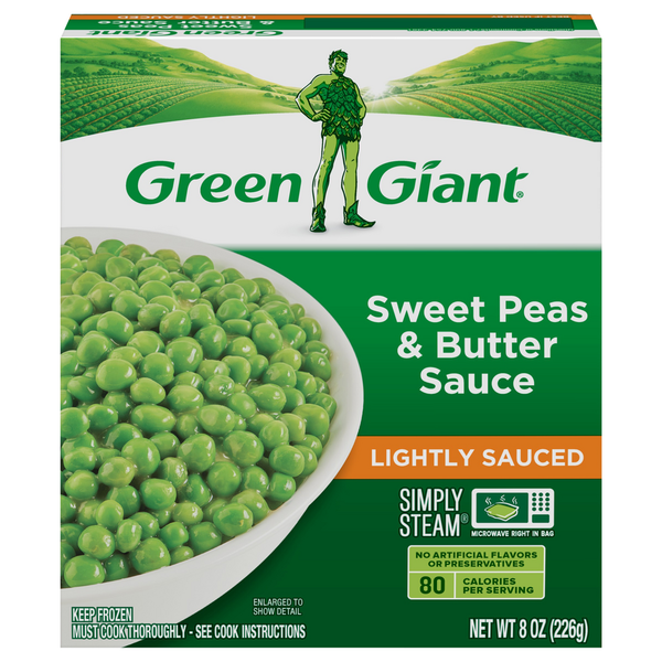 Green Giant Sweet Peas & Butter Sauce, Lightly Sauced hero