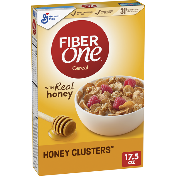 Cereal Fiber One Honey Clusters Breakfast Cereal hero