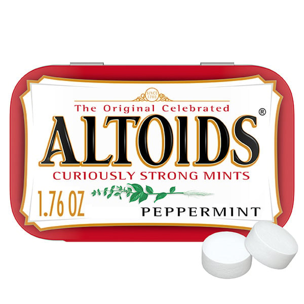 Grab and Go / Checkout Area Altoids Classic Peppermint Breath Mints Hard Candy Tin hero