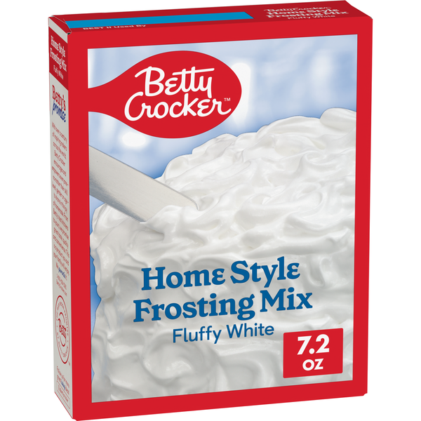 Doughs, Gelatins & Bake Mixes Betty Crocker HomeStyle Fluffy White Frosting Mix hero