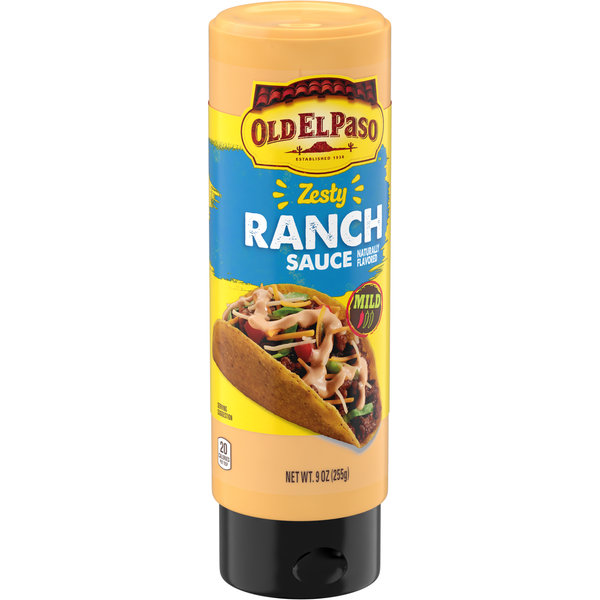 Condiments Old El Paso Taco Sauce Zesty Ranch Sauce Squeeze Bottle hero