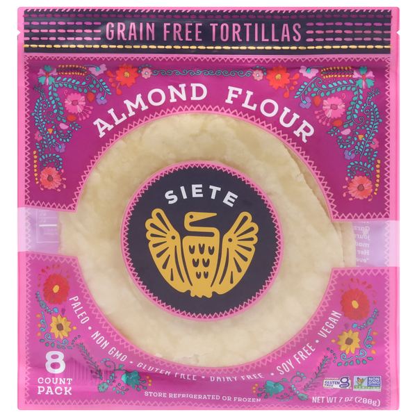 Siete Tortillas, Grain Free, Almond Flour Same-Day Delivery or Pickup ...