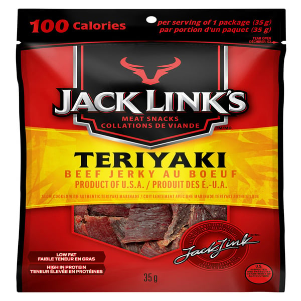 Canned Goods Jack Link's Beef Jerky, Teriyaki, Meat Snacks hero