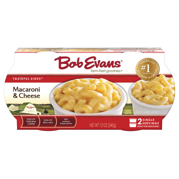 Meat Counter Bob Evans Farms Tasteful Sides Singles Macaroni & Cheese hero