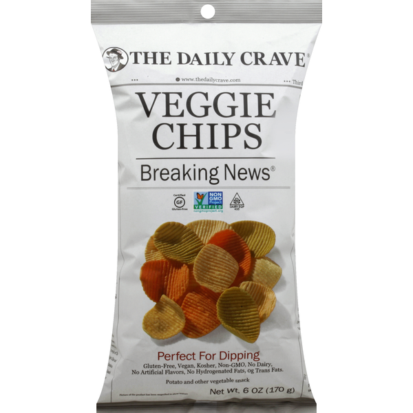 Chips & Pretzels The Daily Crave Veggie Chips, Breaking News hero