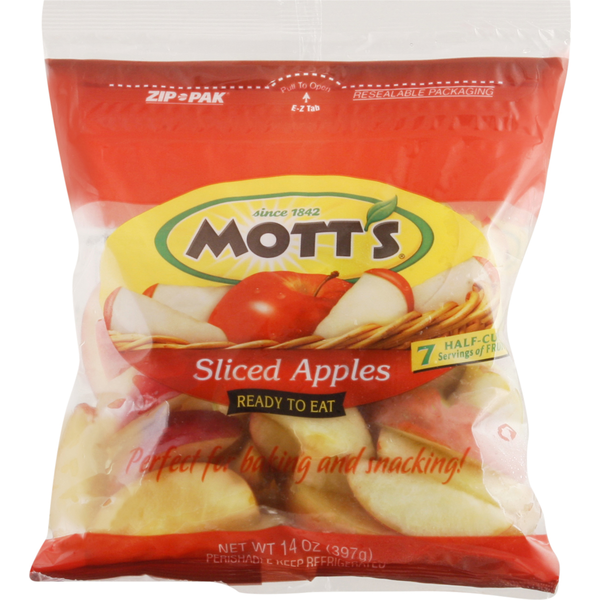 Packaged Vegetables & Fruits Mott's Sliced Apples hero