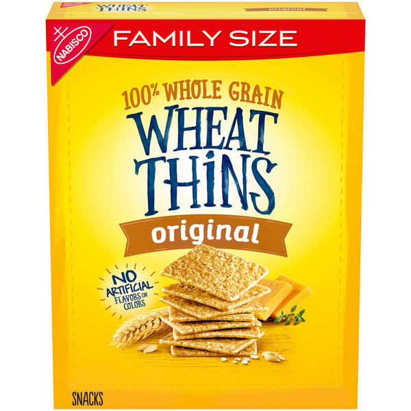 Crackers Wheat Thins Original Whole Grain Wheat Crackers, Family Size hero