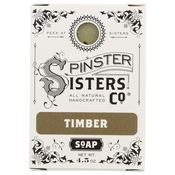 Spinster Sisters Co Timber Bar Soap hero