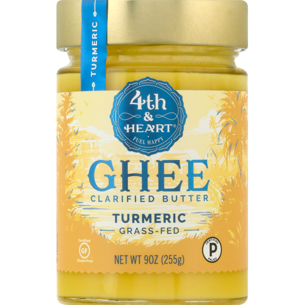 Oils & Vinegars 4th & Heart Ghee, Turmeric hero