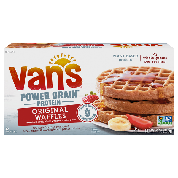 Cookies & Cakes Van's Foods Power Grains Waffles Totally Natural hero