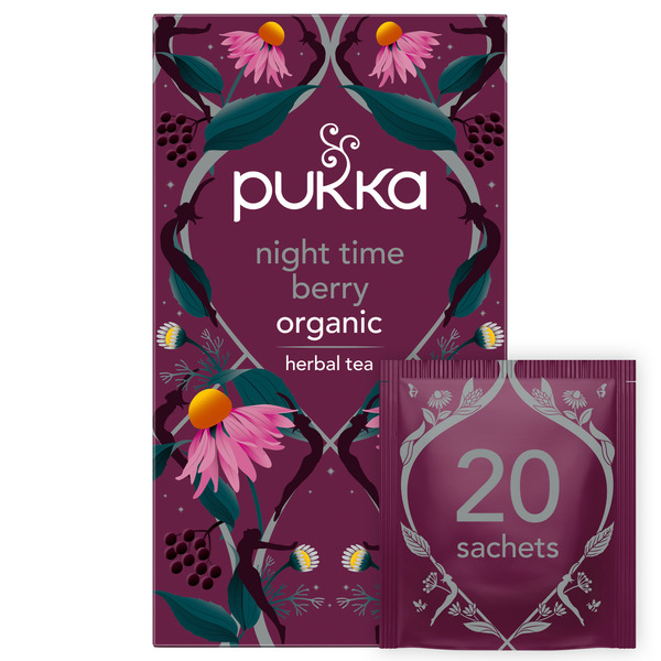 Tea Pukka Organic Herbal Tea Bags Night Time Berry hero