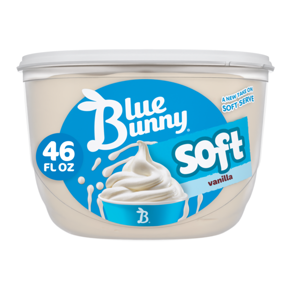 Ice Cream & Ice Blue Bunny Vanilla Flavored Frozen Dairy Dessert hero