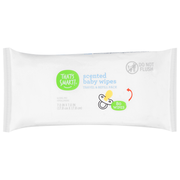 Diapers & Wipes That's Smart! Baby Wipes, Scented, Travel & Refill Pack hero