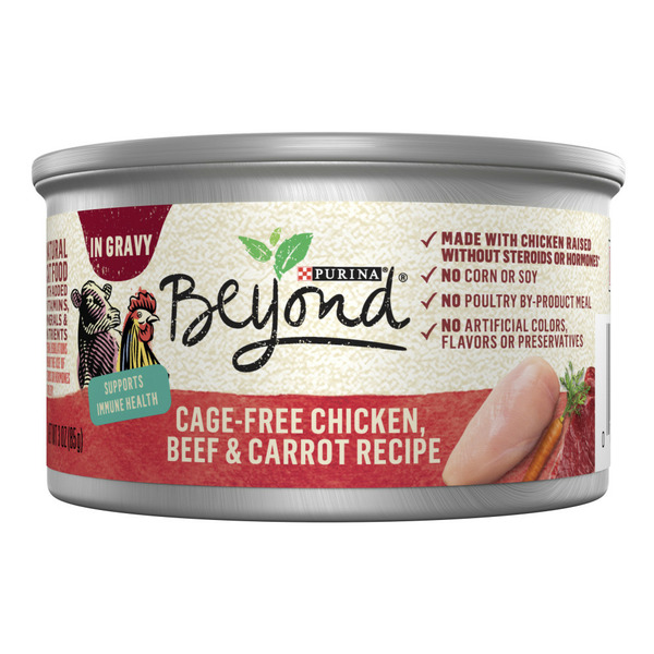 Cat Food & Care Purina Beyond Cage-Free Chicken, Beef and Carrot Recipe In Wet Cat Food Gravy hero