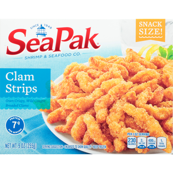 Frozen Meat & Seafood SeaPak Clam Strips, Snack Size hero