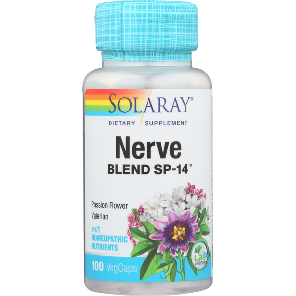 Stress & Sleep Aids Solaray Nerve Blend Sp-14 hero