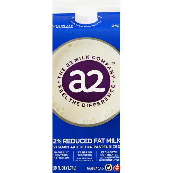 Milk a2 Milk 2% Reduced Fat Milk - Fortified hero