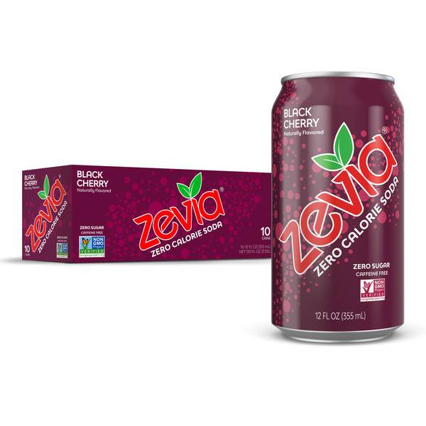 Soft Drinks Zevia Zero Calorie Black Cherry Soda hero