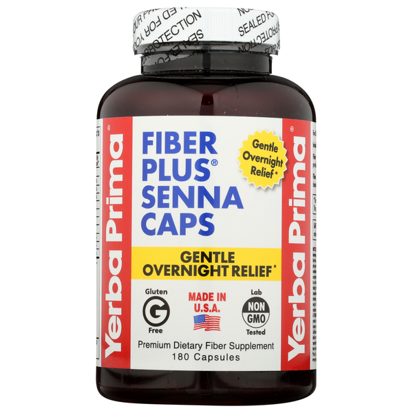 Cleanse & Detox Yerba Prima Fiber Plus Senna Caps hero