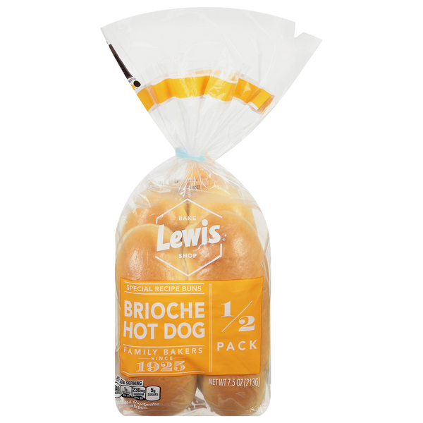 Bread Lewis Bake Shop Hot Dog Buns, Brioche hero