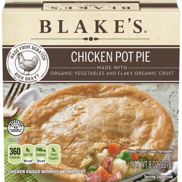 Frozen Meals Blake's Organic Chicken Pot Pie hero