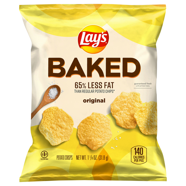 Chips & Pretzels Lay's Potato Crisps, Original, Baked hero