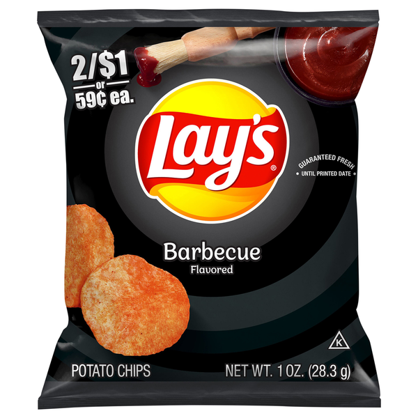 Chips & Pretzels Lay's Potato Chips, Barbecue Flavored hero