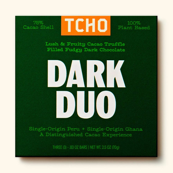 Candy & Chocolate TCHO Dark Duo Dark Chocolate Bar hero