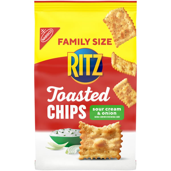 Chips & Pretzels Ritz Sour Cream & Onion Toasted Chips hero