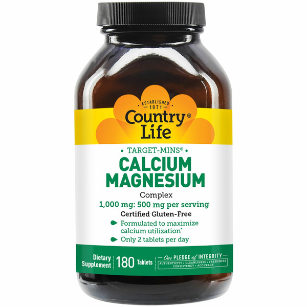 Calcium Country Life Calcium-Magnesium Complex, 1000 mg - 500 mg, Tablets hero