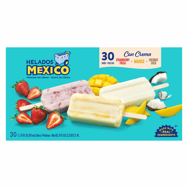 Ice Cream & Desserts Helados Mexico Ice Cream Bars Variety, 30 ct x 2.75 fl oz hero