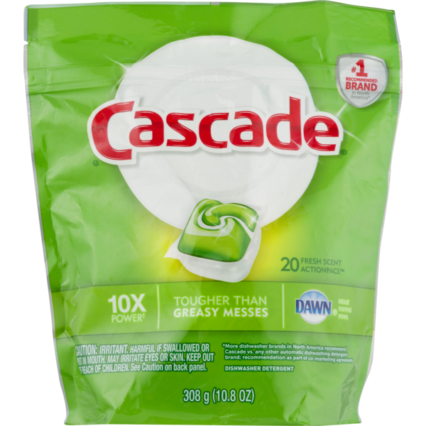 Dish Detergents Cascade Dawn 10X Power Dishwashing Detergent hero