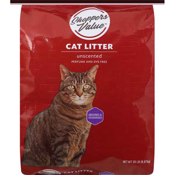 Cat Food & Care Shoppers Value Cat Litter, Unscented hero