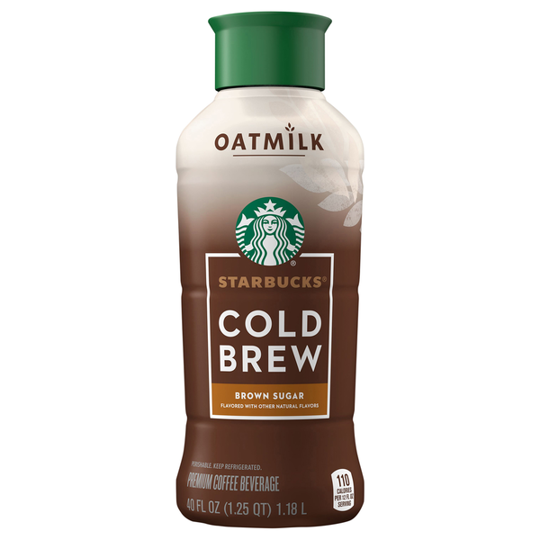 Starbucks Premium Coffee Beverage, Oatmilk, Brown Sugar, Cold Brew hero