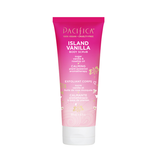 Pacifica Island Vanilla Body Scrub, Exfoliating, Vegan hero