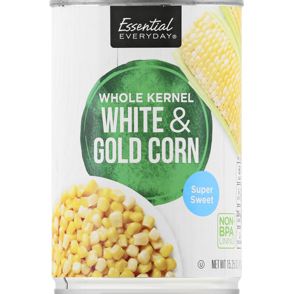 Canned & Jarred Vegetables Essential Everyday White & Gold Corn, Whole Kernel hero