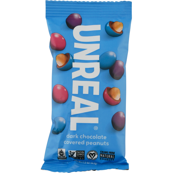 Candy & Chocolate UNREAL Dark Chocolate Peanut Gems hero