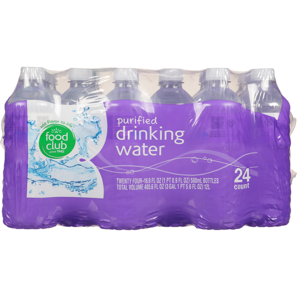 Water, Seltzer & Sparkling Water Food Club Drinking Water, Purified hero