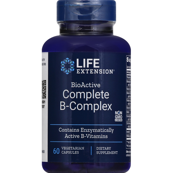 Vitamins & Minerals Life Extension Complex B-Complex, BioActive, Vegetarian Capsules hero