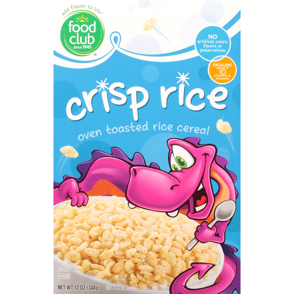 Cereal Food Club Cereal, Crisp Rice hero