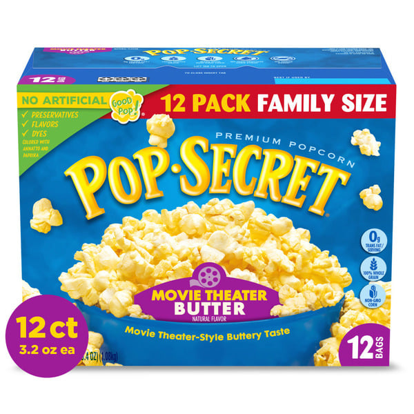 Popcorn & Jerky Pop Secret Movie Theater Butter Microwave Popcorn hero