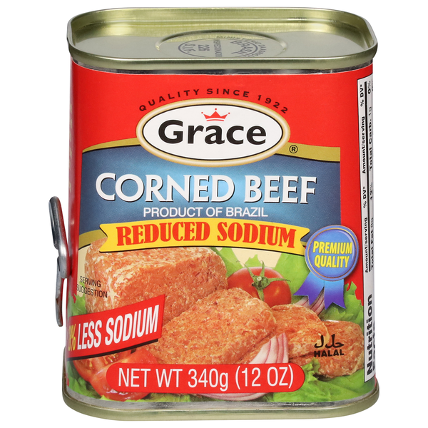 Beef Grace Corned Beef, Reduced Sodium hero