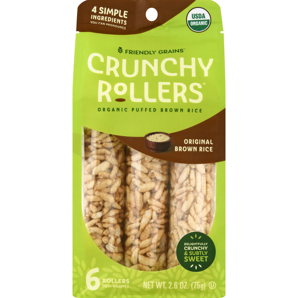 Grains, Rice & Dried Goods Friendly Grains Crunchy Rollers, Original Brown Rice hero