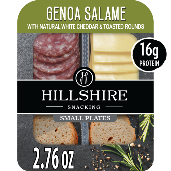 Lunch & Snack Packs Hillshire Farm Snacking Small Plates Genoa Salame and White Cheddar Cheese hero