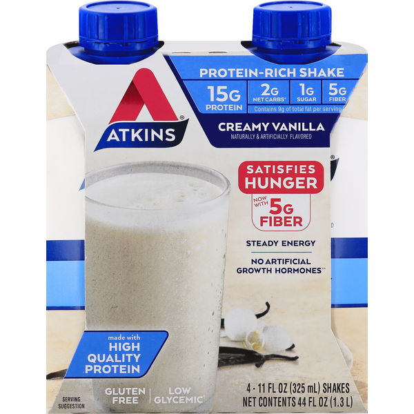 Protein & Meal Replacements Atkins Protein-Rich Shake, Creamy Vanilla hero