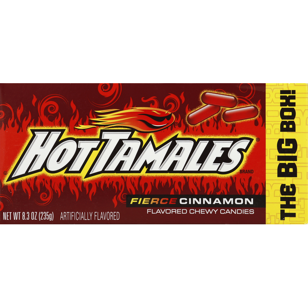 Candy & Chocolate HOT TAMALES Chewy Candies, Flavored, Fierce Cinnamon hero