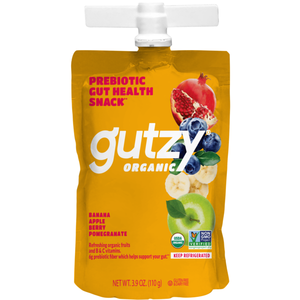 Packaged Produce & Salad Gutzy Organic Banana Berry & Pomegranate Gut Healthy Snack, Prebiotics hero