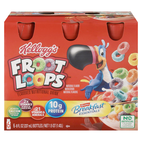 Breakfast Bars & Pastries Kellogg Froot Loops Nutritional Drink hero